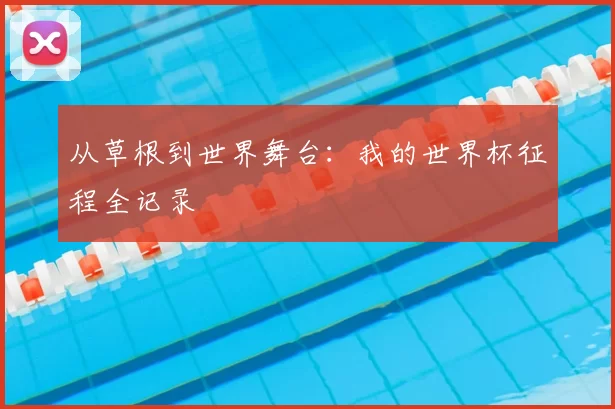 从草根到世界舞台:我的世界杯征程全记录