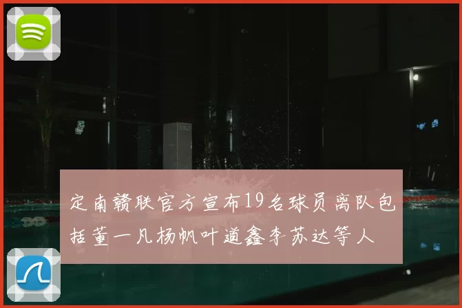 定南赣联官方宣布19名球员离队包括董一凡杨帆叶道鑫李苏达等人
